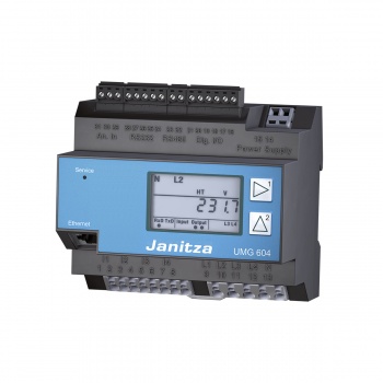 Analizzatore di rete UMG 604E-PRO, 24 V DC