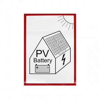 Adesivo di attenzione a batteria FV