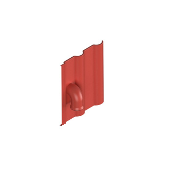 Sheet metal tile for cable entry