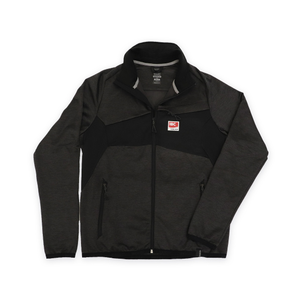 IBC Glattfleecejacke dunkelanthrazit/schwarz_1