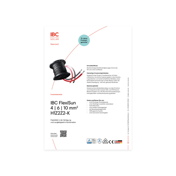 IBC FlexiSun 4|6|10 mm² H1Z2Z2-K
